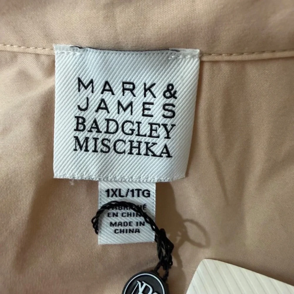 Mark & James Badgley Mischka Batwing Ombre Shirt Dress Size 1X NWT - Picture 6 of 8